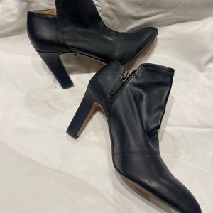 Franco Sarto genuine leather high heel ankle boots. Gently loved. Size 7